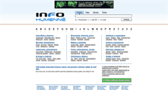 Desktop Screenshot of info-humenne.sk